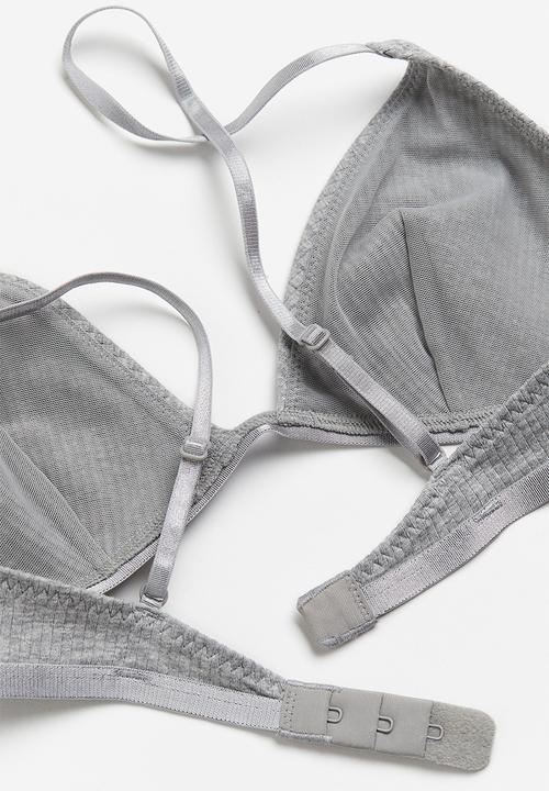 H&M - Soft bra - light grey marl