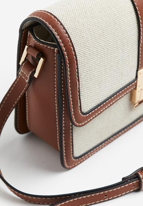 H&M - Crossbody bag -  light beige & brown
