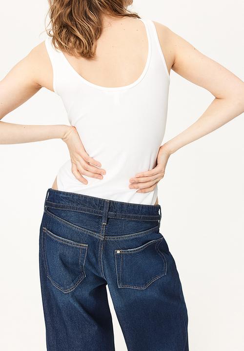 H&M - Super baggy low jeans - blue
