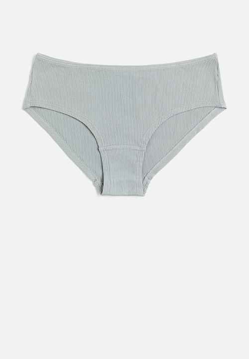 H&M - 7-Pack hipster briefs - light dusty turquoise & white