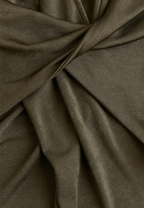 H&M - Draped jersey top - dark green