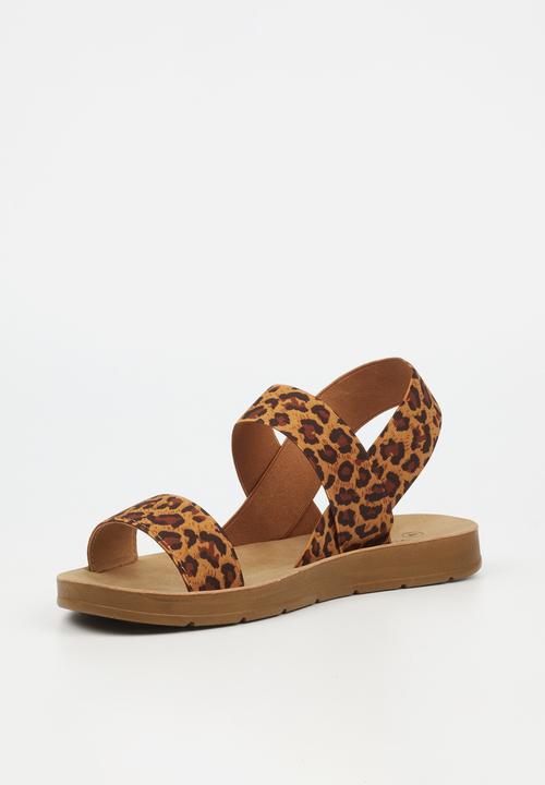 Butterfly Feet - Zina 7 ankle strap - leopard