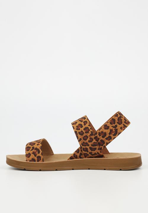 Butterfly Feet - Zina 7 ankle strap - leopard