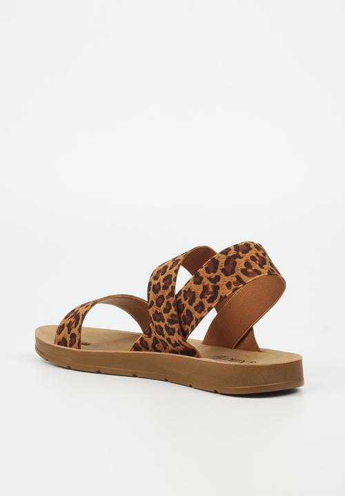 Butterfly Feet - Zina 7 ankle strap - leopard