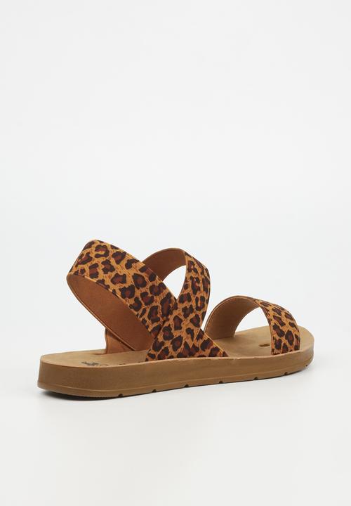 Butterfly Feet - Zina 7 ankle strap - leopard