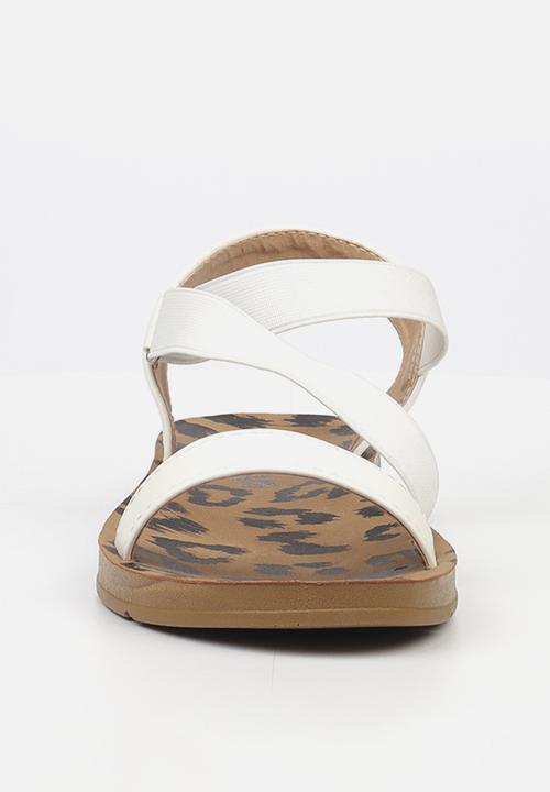 Butterfly Feet - Zina 17 ankle strap - white