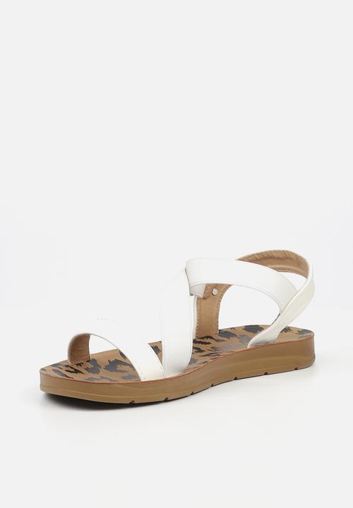 Butterfly Feet - Zina 17 ankle strap - white