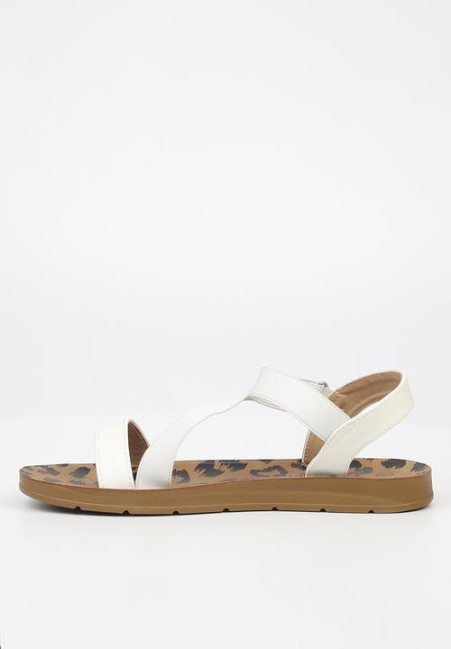 Butterfly Feet - Zina 17 ankle strap - white
