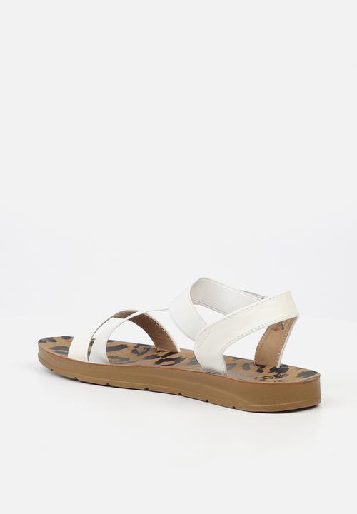 Butterfly Feet - Zina 17 ankle strap - white
