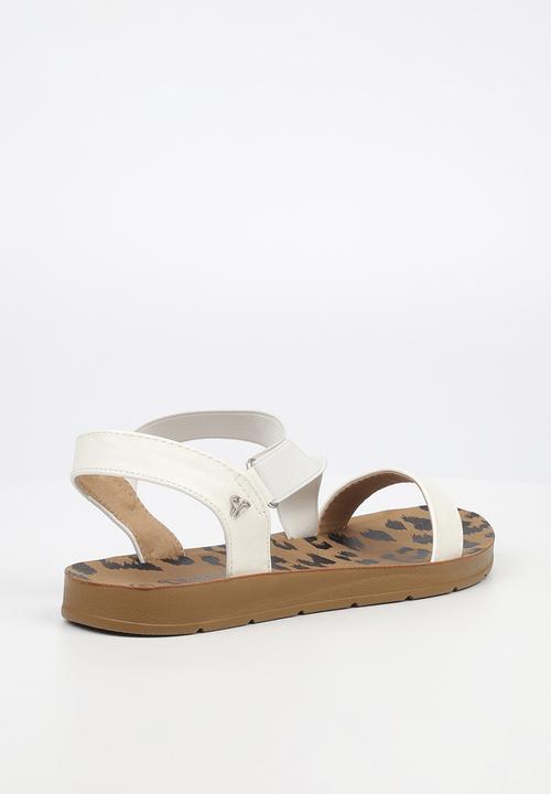 Butterfly Feet - Zina 17 ankle strap - white