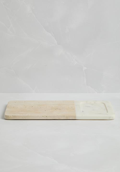 Sixth Floor - Sandstone serving platter - Neutral 