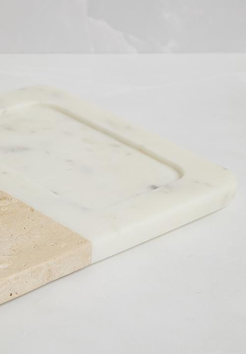 Sixth Floor - Sandstone serving platter - Neutral 