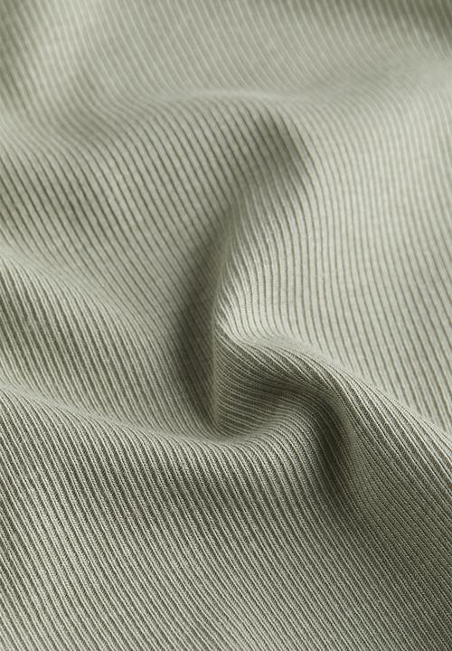 H&M - Ribbed modal-blend T-shirt - light khaki green