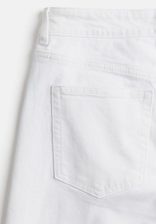 H&M - Wide high jeans - white