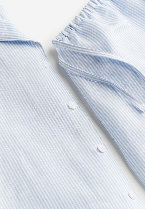 H&M - Linen-blend pyjamas - light blue