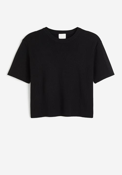 H&M - Fine-knit top - black