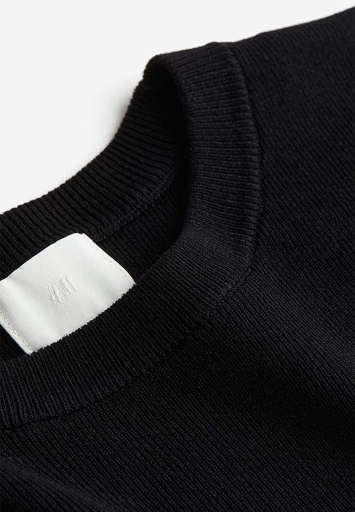H&M - Fine-knit top - black