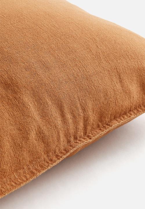 H&M - Linen-blend cushion cover - brown