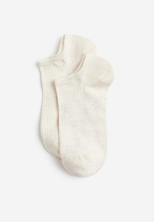 H&M - 7-pack trainer socks - white,grey,black