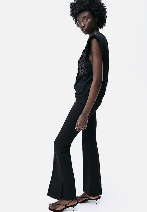 H&M - Embellished top - black