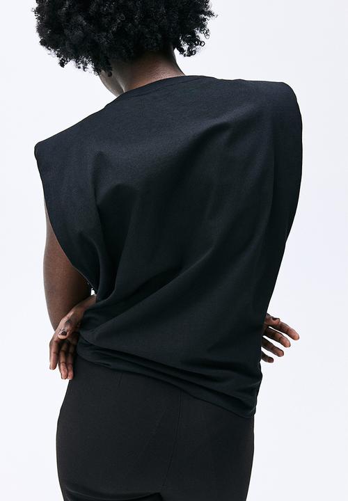 H&M - Embellished top - black