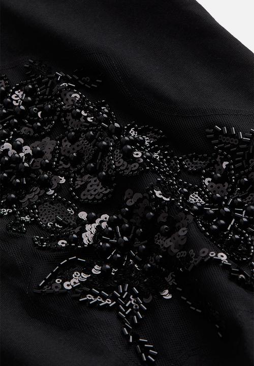 H&M - Embellished top - black