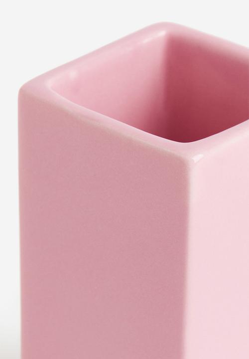 H&M - Stoneware toothbrush mug - light pink