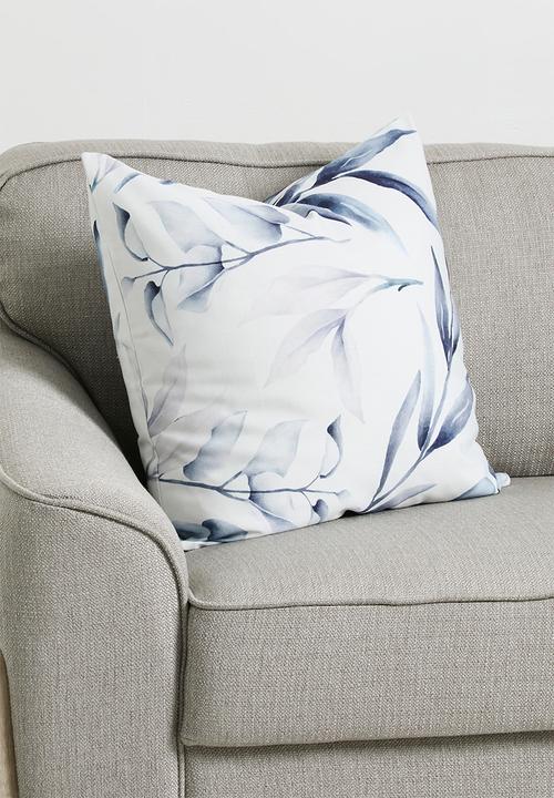 Sixth Floor - Mbali printed cushion cover - Blue