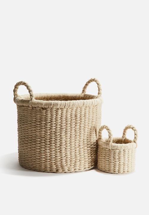 H&M - Jute storage basket - beige