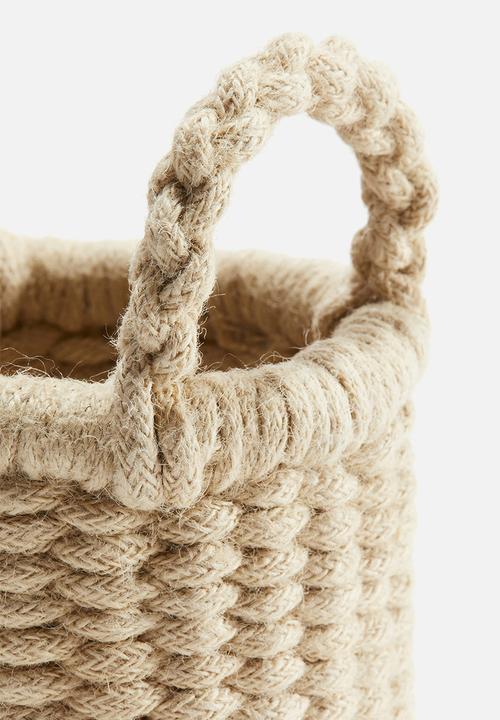 H&M - Jute storage basket - beige