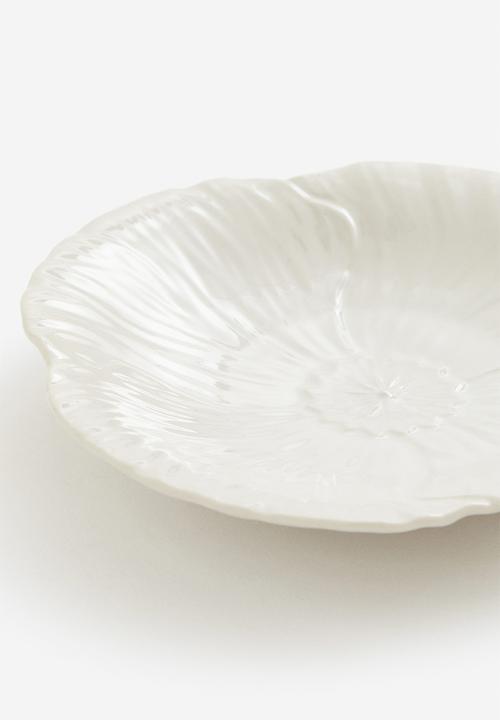 H&M - Stoneware serving plate - white