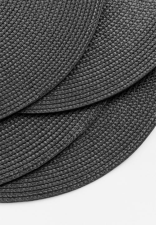 H&M - 4 pack place mats - dark grey
