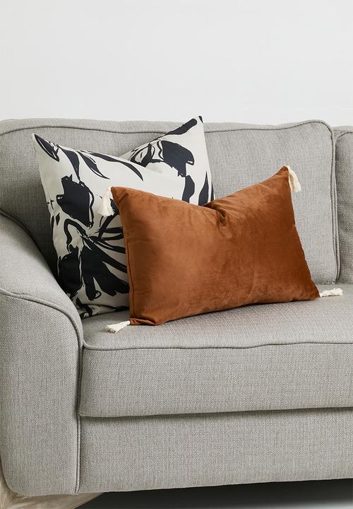 Sixth Floor - Tessa velvet cushion cover - Rust