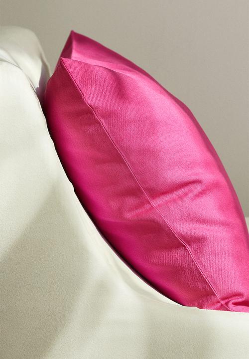 H&M - Cotton canvas cushion cover - hot pink