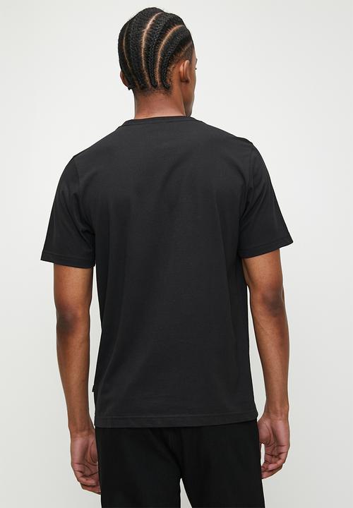PUMA - ESS+ 2 Col Logo Tee - Puma Black-red mazing
