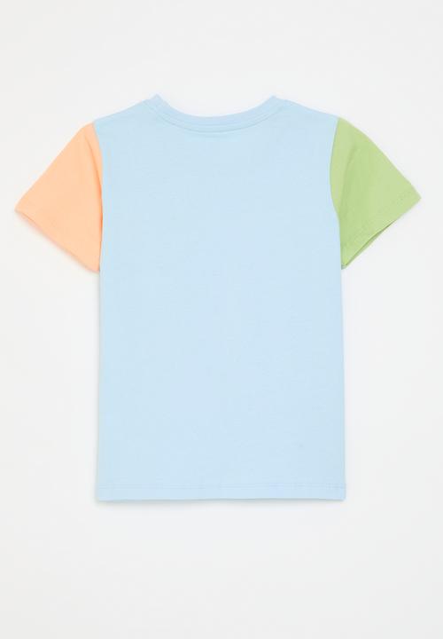 Pop Candy - Colour block tee-multi