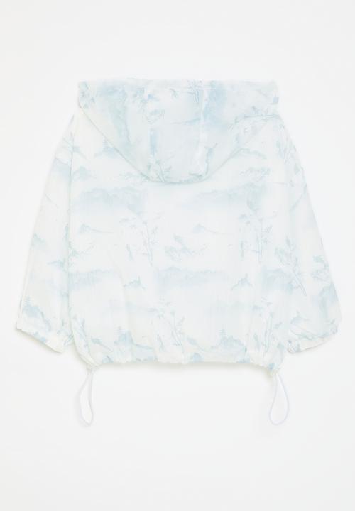 Pop Candy - Windbreaker-blue & white