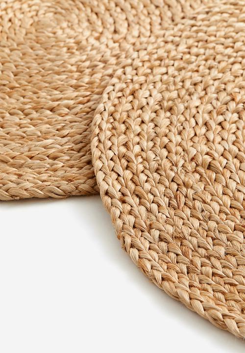 H&M - 2 Pack jute place mats - beige