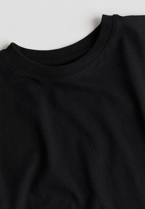 H&M - Oversized cotton jersey t-shirt - black