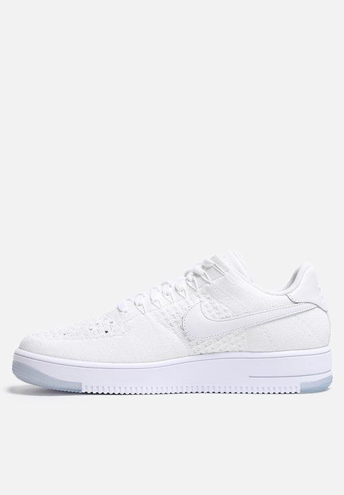 white air force fly knit