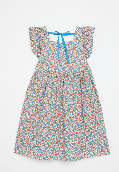 Pop Candy - Floral buttoned down dress-multi