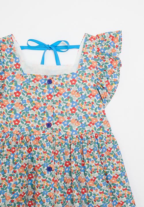 Pop Candy - Floral buttoned down dress-multi