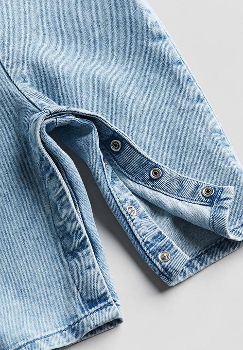 H&M - Denim dungarees - light denim blue