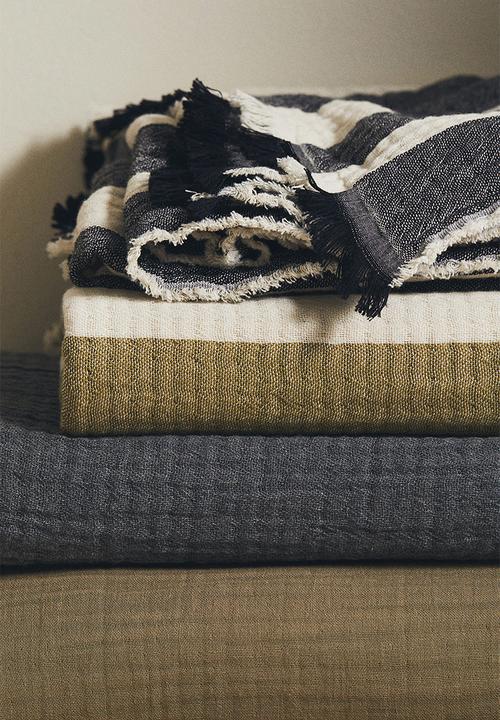 H&M - Cotton muslin blanket - beige