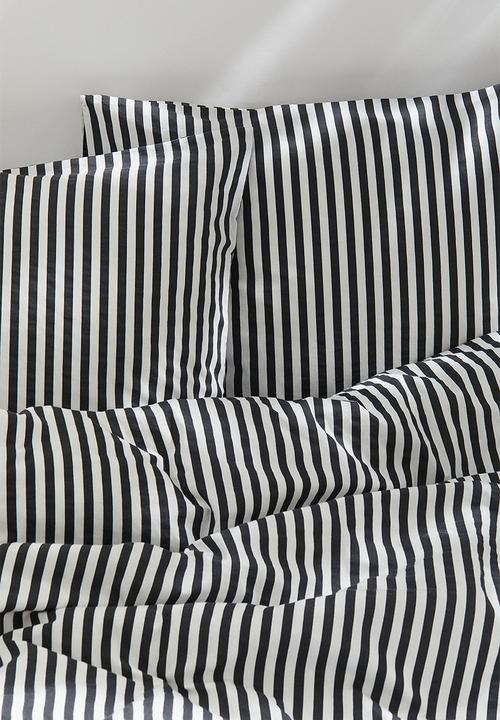 H&M - Cotton double/king duvet cover set - grey