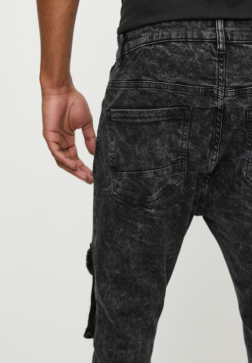 Brave Soul - Denim Jeans - Charcoal Acid Wash
