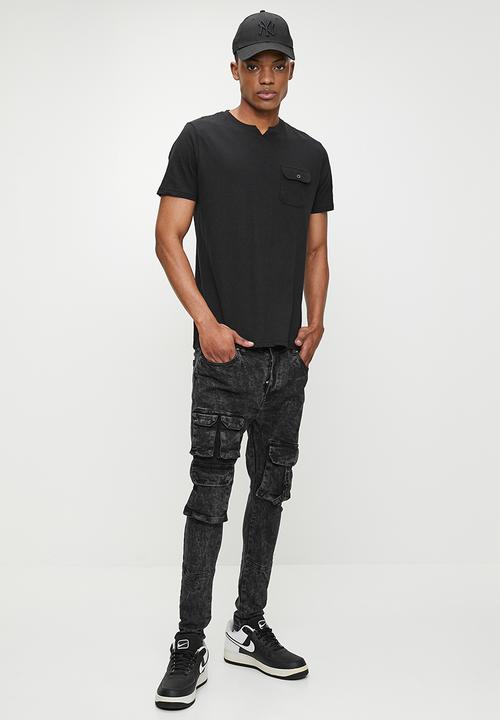 Brave Soul - Denim Jeans - Charcoal Acid Wash