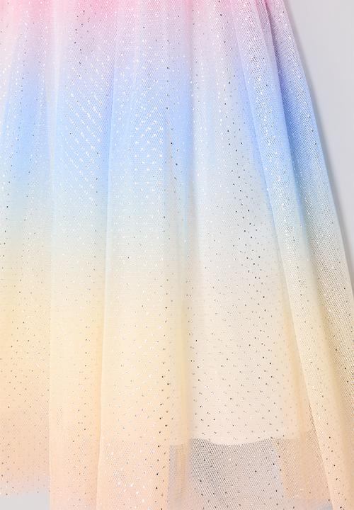 Pop Candy - Frilled sleeve mesh dress - multi