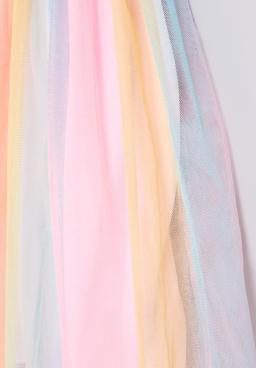 Pop Candy - Applique and mesh dress - multi