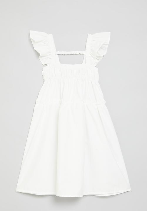 Pop Candy - Tiered dress - white